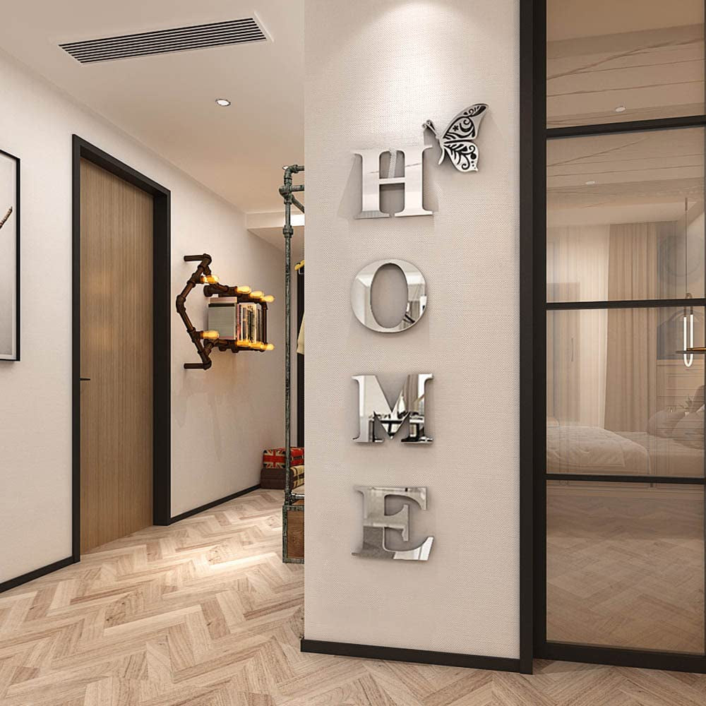Home Sign Acrylic Mirror - Modern Home Decoration