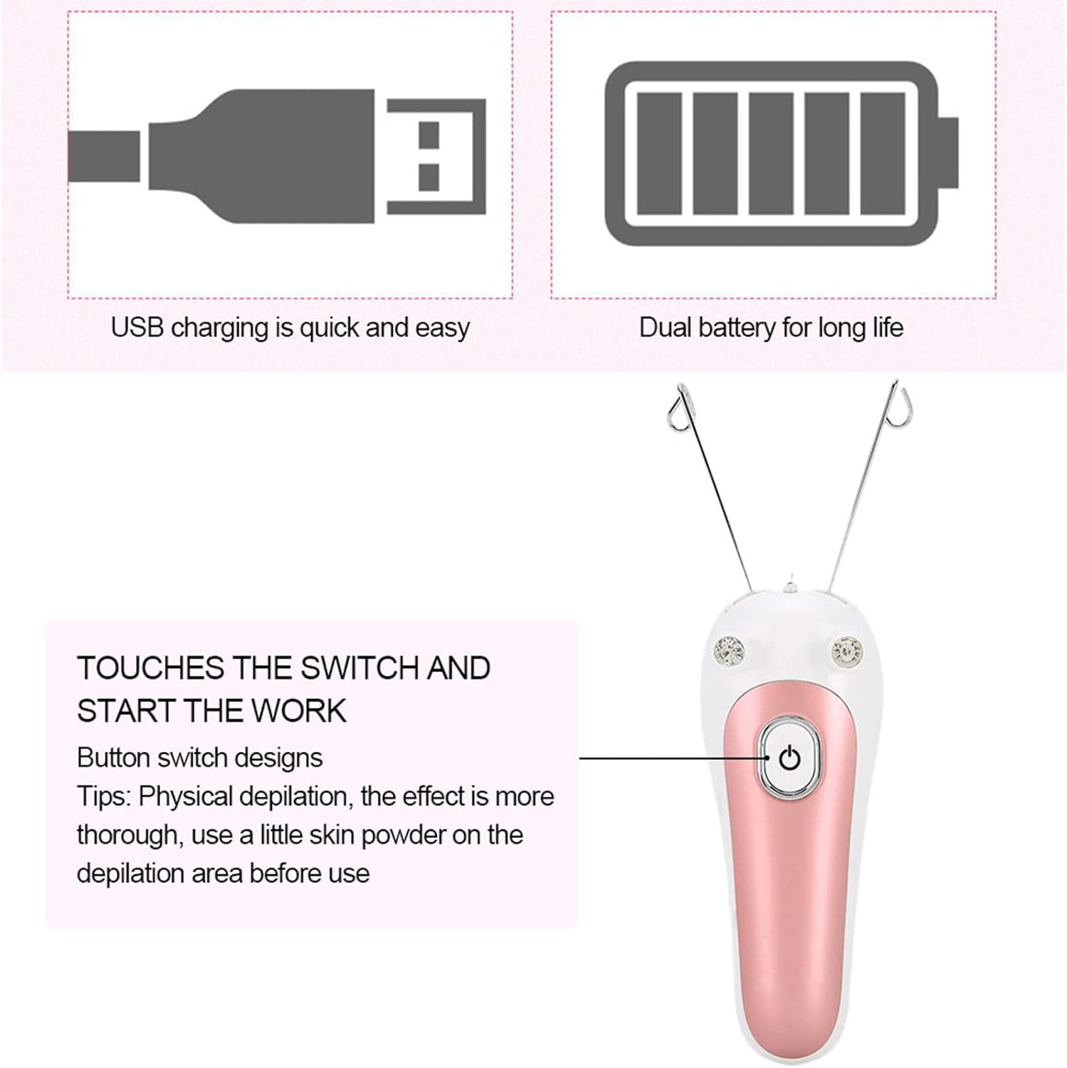 Electric Facial Threading Hair Removal Safwa Shop